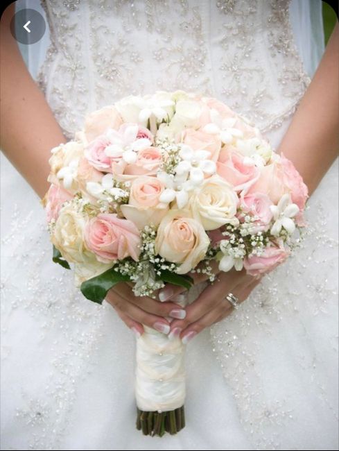 Ramos de novia con toques rosas 💐 36