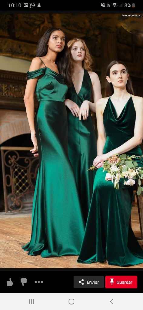 Color de vestido para mis damas de honor - 1