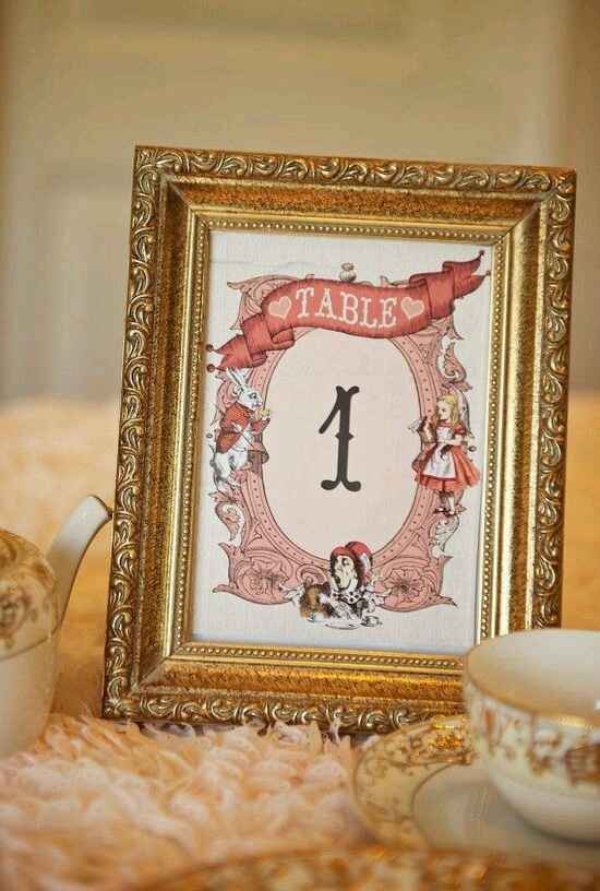 Numeros para las mesas diy (:  - 8