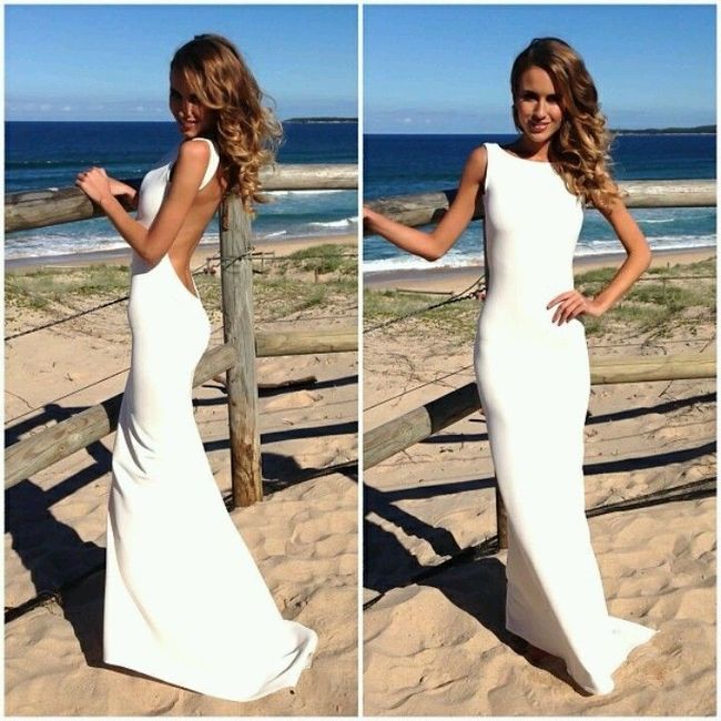 vestido para boda en playa