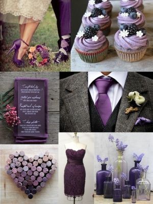 boda en color uva