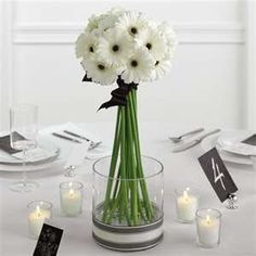 decoración con gerberas