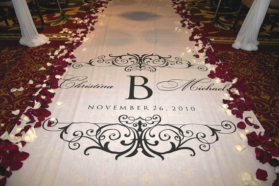 alfombra camino al altar