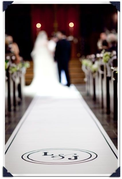 alfombra camino al altar