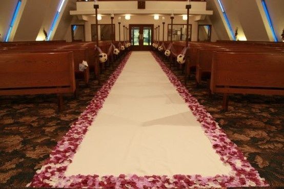 alfombra camino al altar