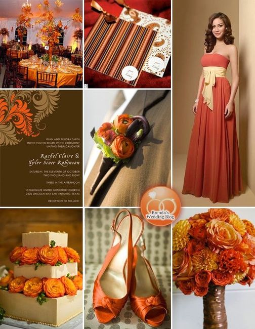 boda tema colores otoñales