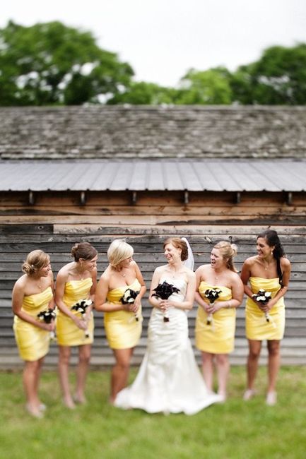 boda color AMARILLO para damas