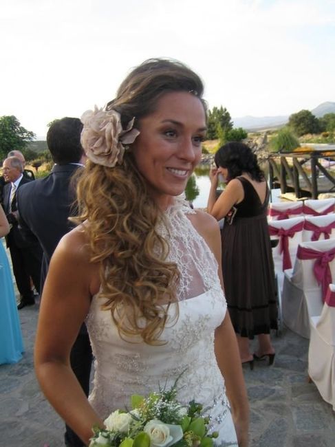 novia con rizos