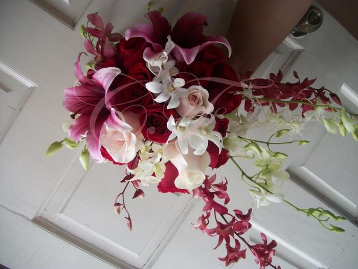 idea ramo en tonos rosas