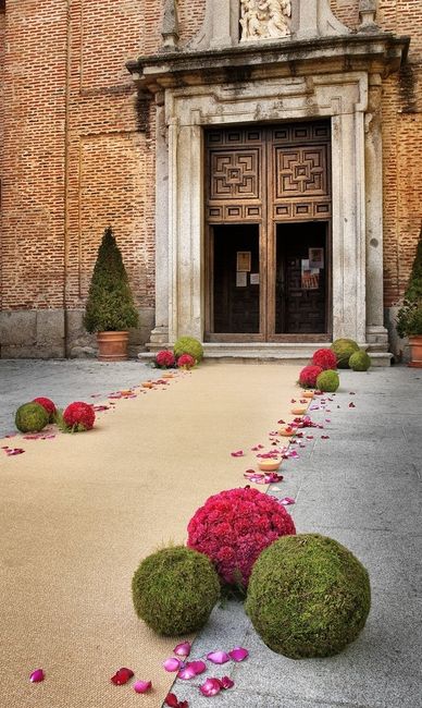 entrada de iglesia decoración