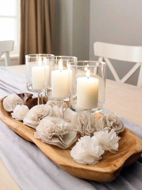 centros de mesa con velas