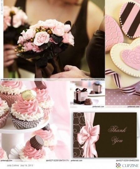 boda en chocolate y rosa