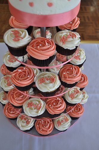 cupcakes color coral