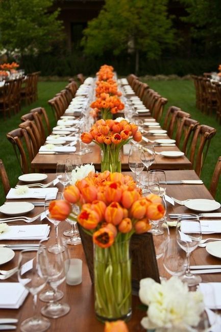 decoracion en naranja
