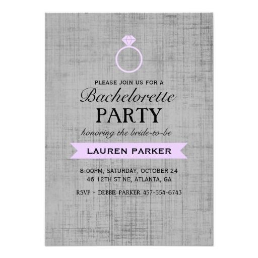 invitaciones despedida en morado