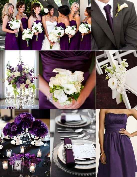 boda en morado