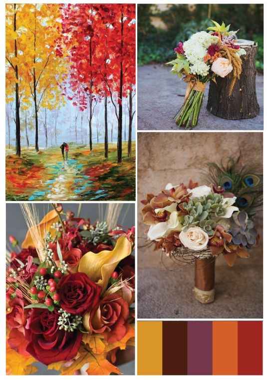 colores boda otoño