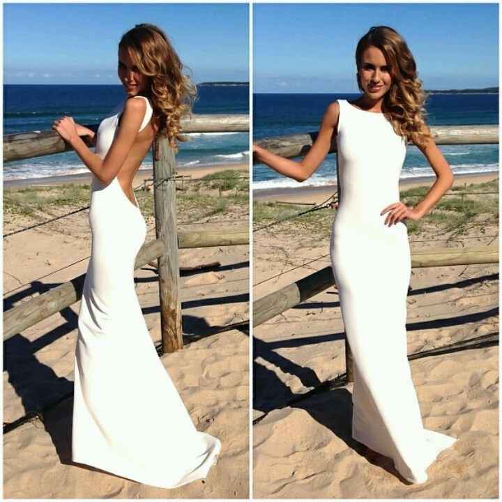 vestido para boda en playa
