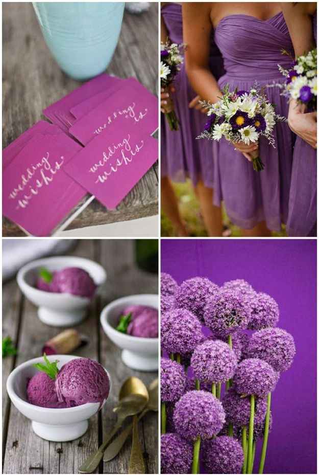 boda en color uva
