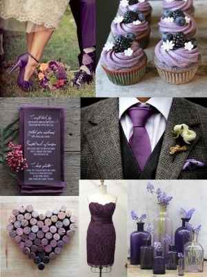 boda en color uva
