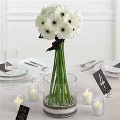 decoración con gerberas