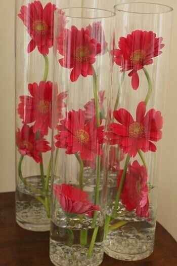 decoración con gerberas