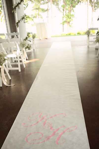 alfombras camino al altar