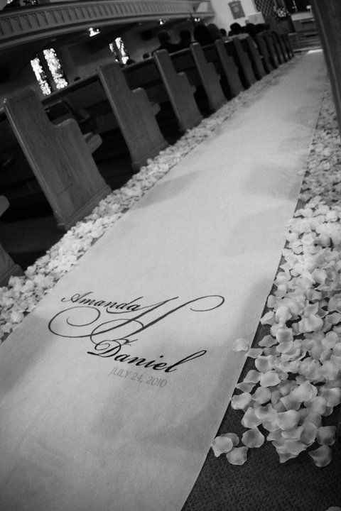 alfombra camino al altar