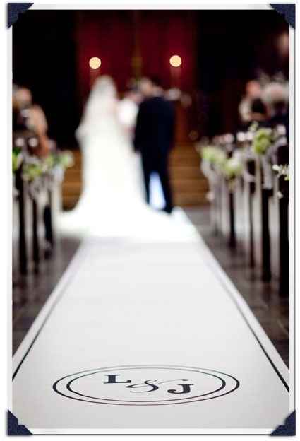 alfombra camino al altar