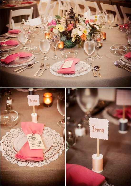 decoración mesa boda