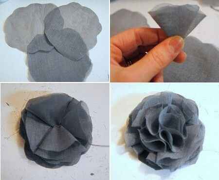 flores de tela diy