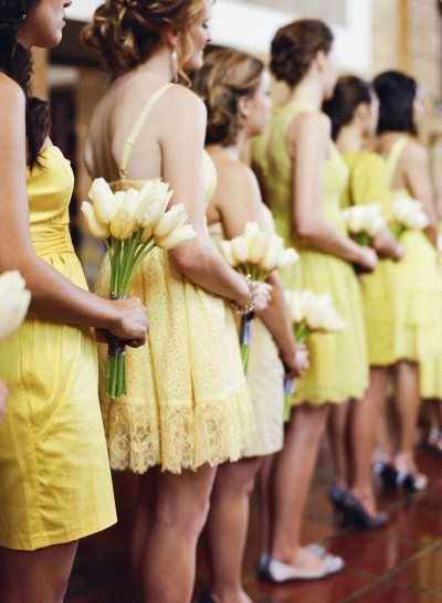 boda color AMARILLO para damas