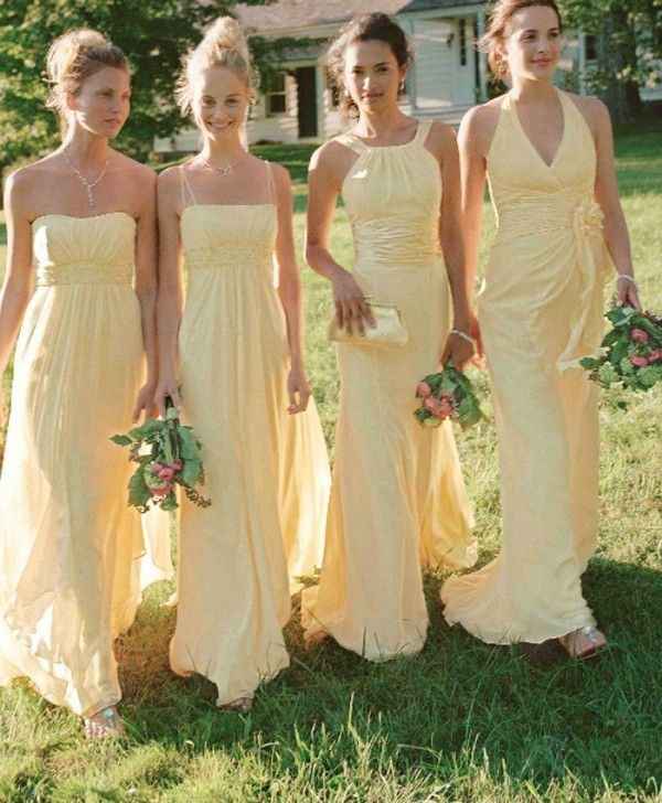 boda color AMARILLO para damas
