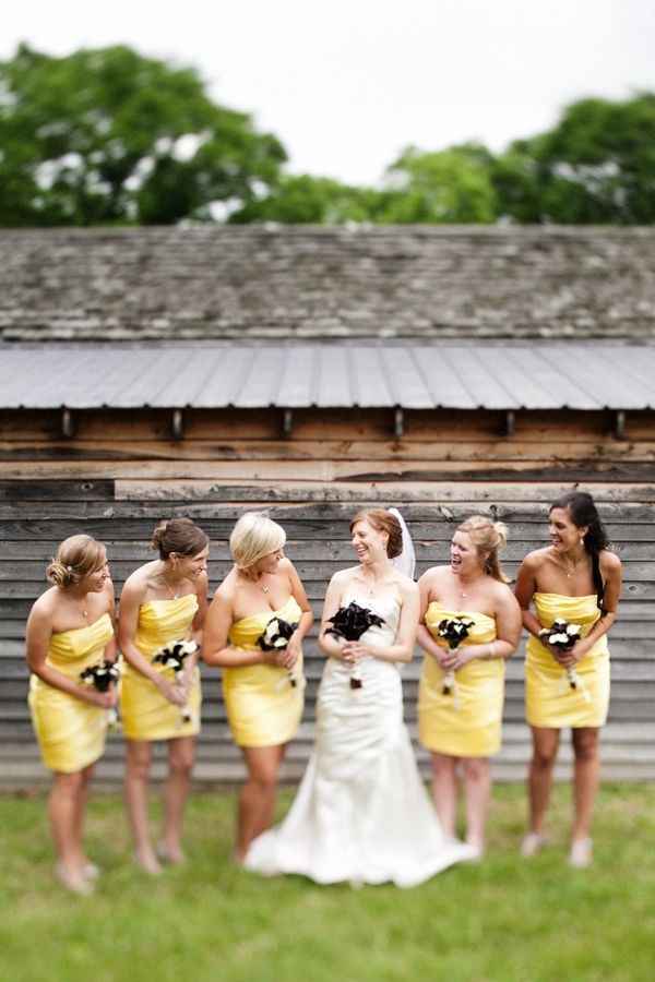 boda color AMARILLO para damas