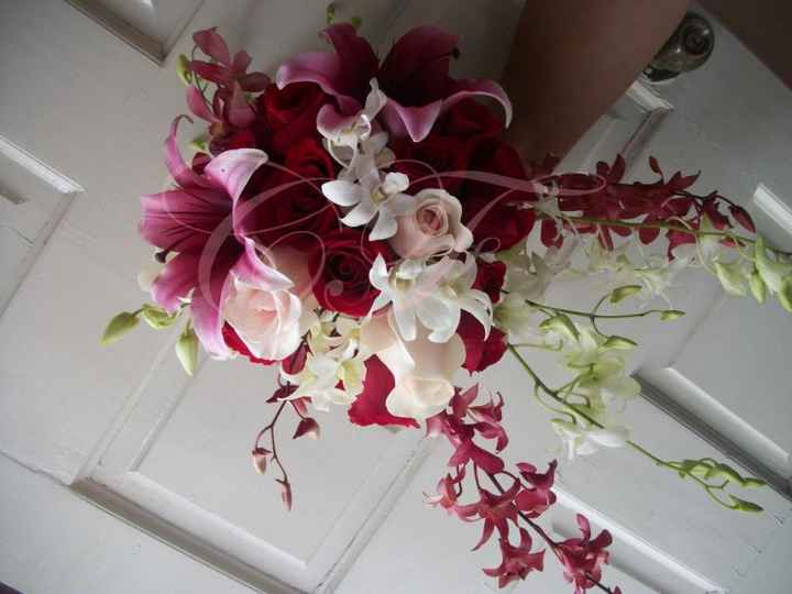 idea ramo en tonos rosas