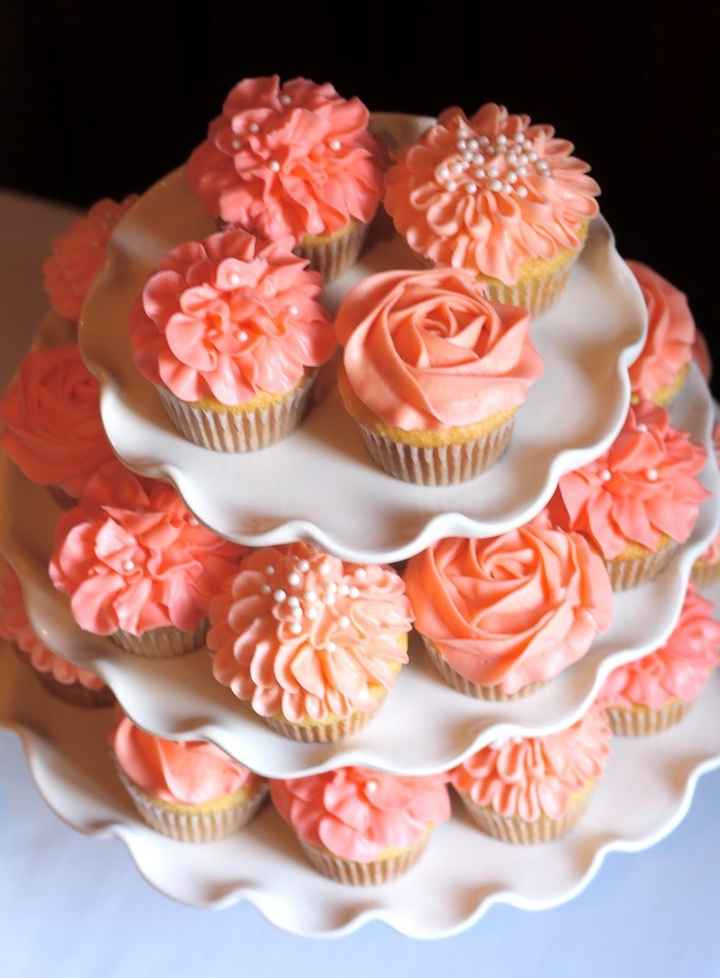 cupcakes color coral