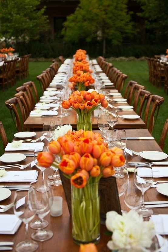 decoracion en naranja