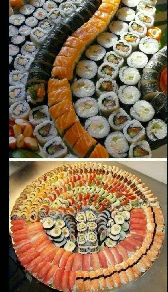 Pastel estilo...  ¿sushi? - 1