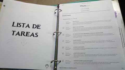 Imprimí las tareas de bodas.com
