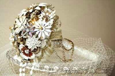 Ramo de novia,  estilo vintage - 10