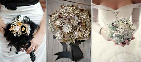 Ramo de novia,  estilo vintage - 12