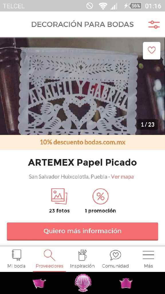 Papel picado para bodas - 1