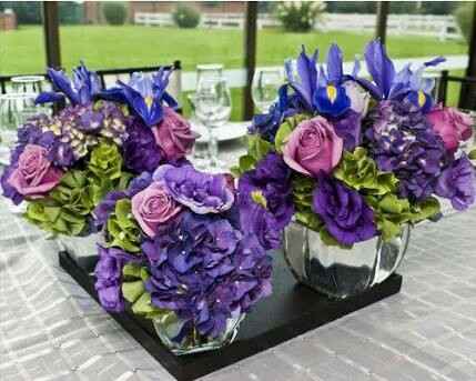 Centros de mesa color morado - 7