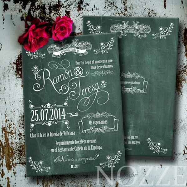 Invitaciones,  sus características - 2