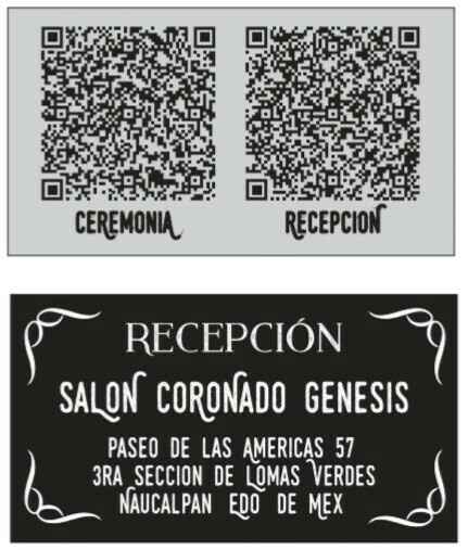 Mis invitaciones no traen direccion. - 1