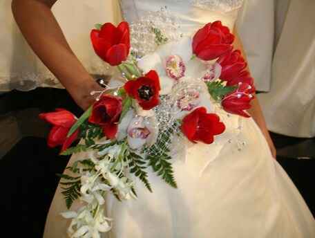 Boda en rojo "el ramo" - 2