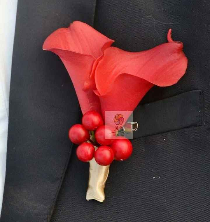 Boda en rojo "el boutonnier" - 2