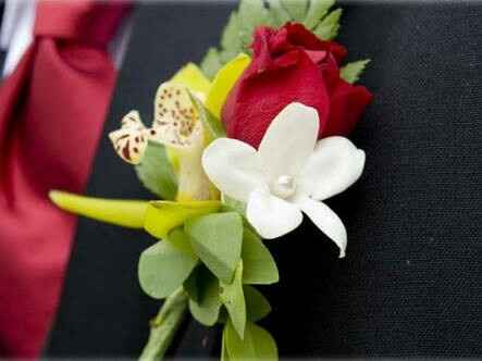 Boda en rojo "el boutonnier" - 11