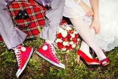 Boda en rojo "los zapatos del novio" - 1