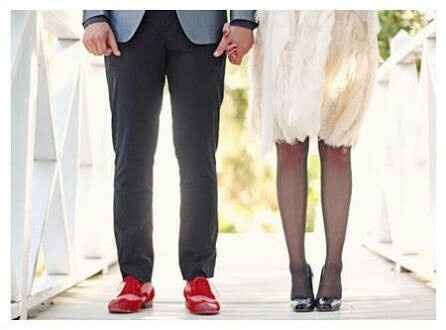 Boda en rojo "los zapatos del novio" - 5
